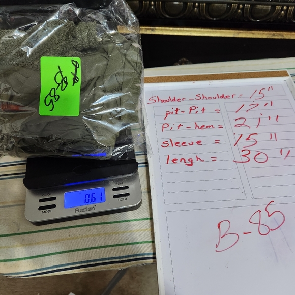 INDIGO THREADS CO. OLIVE GREEN SWEATER LINED SHIRT SIZE MEDIUM - Picture 11 of 11